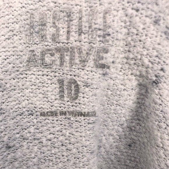 Justice Active Brand Gray Varsity Sweater - Girl Size 10 - Picture 3 of 4